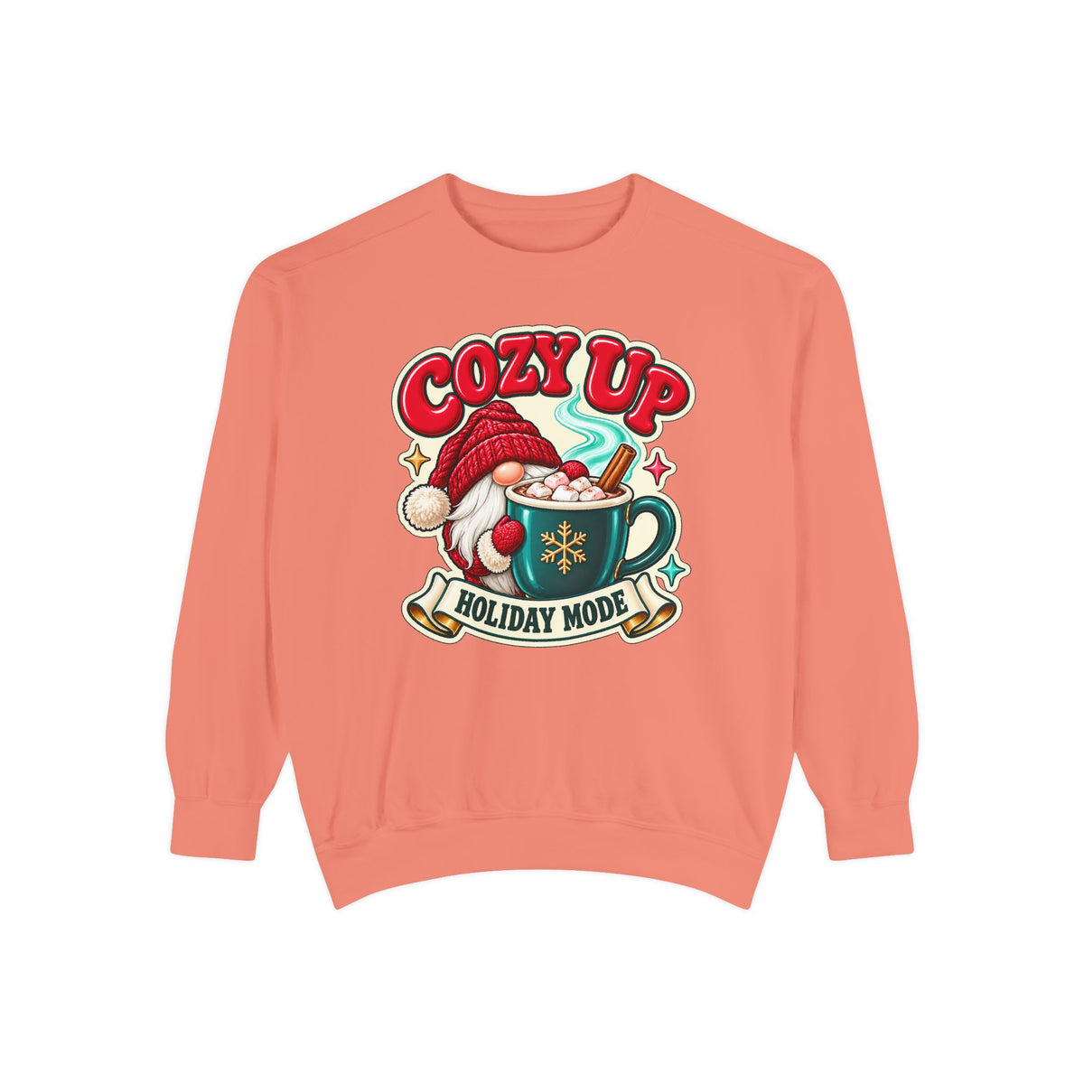 Cozy Up Christmas Mode Gnome Cocoa Sweatshirt