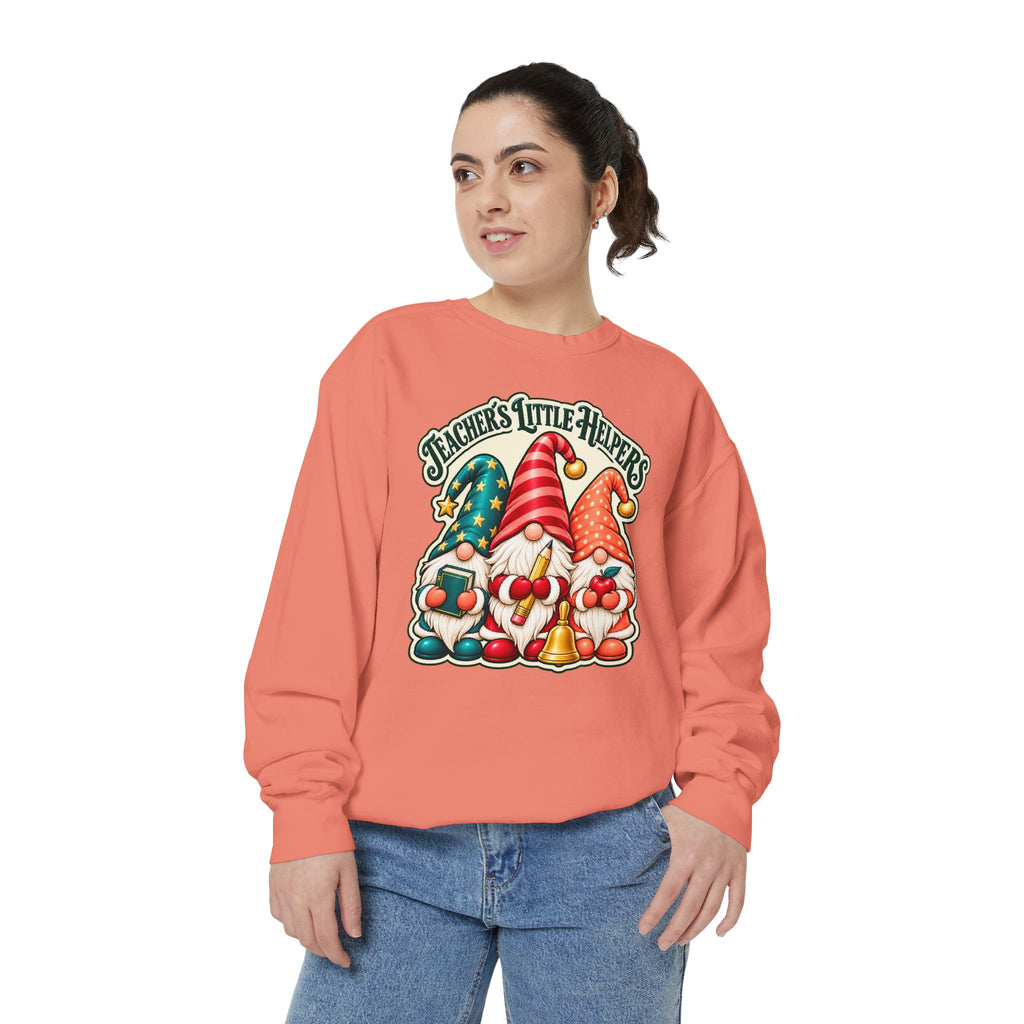 Teachers Little Helpers Gnome Christmas Sweatshirt