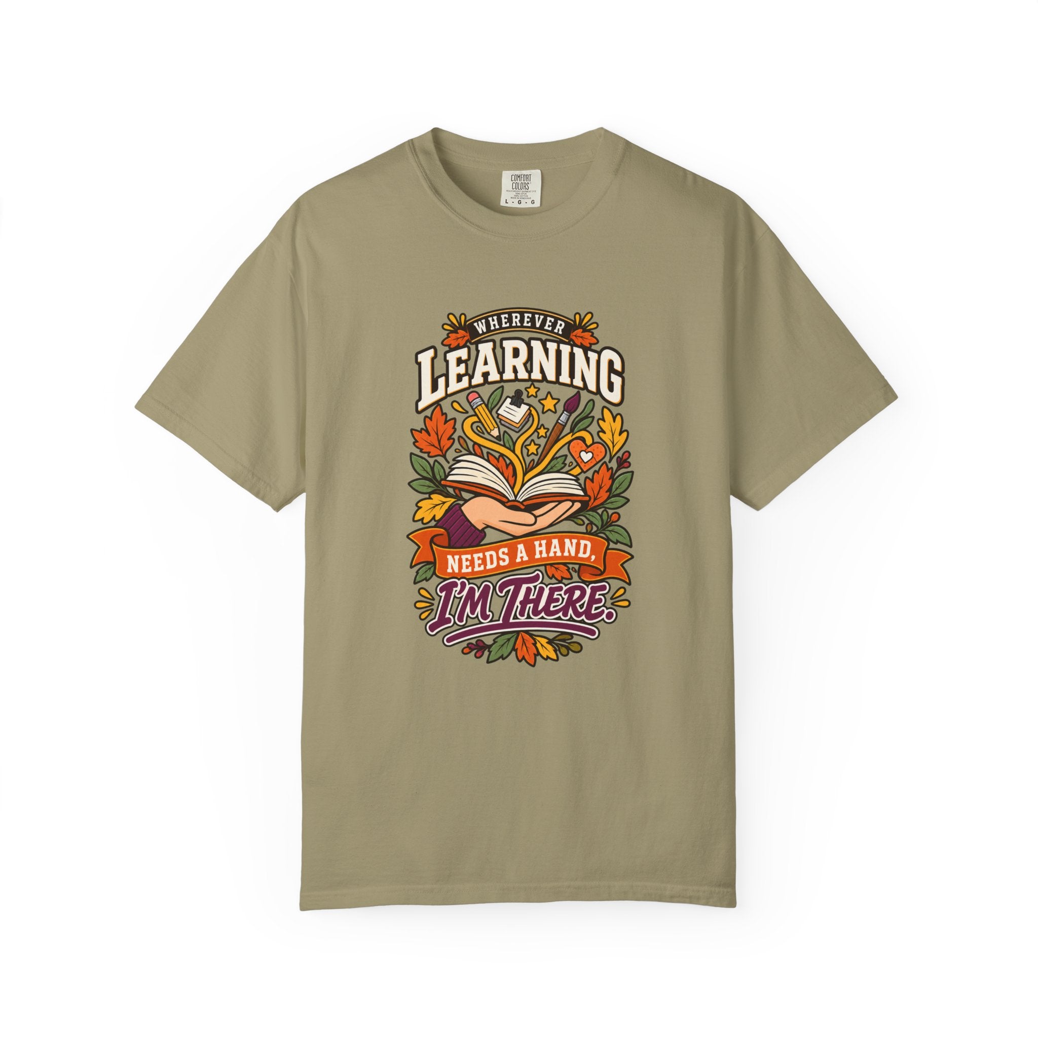 Wherever Learning Needs a Hand Teacher Heavyweight Tee 🍎📚