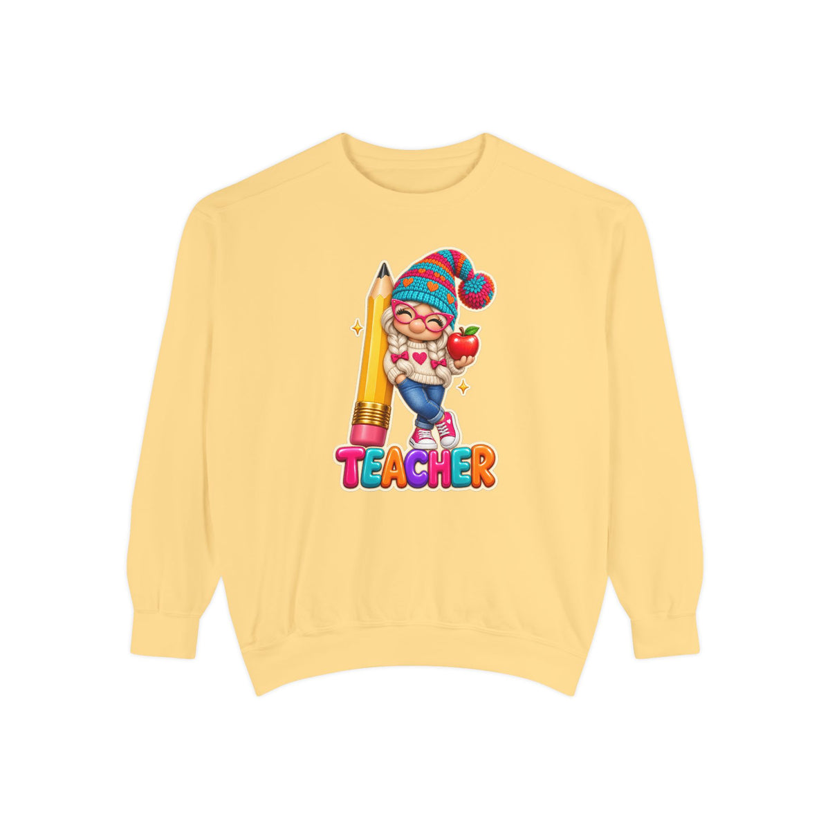 Gnome Teacher Classroom Christmas Holiday Sweatshirt