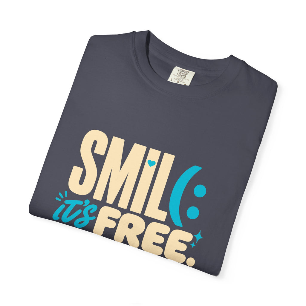SMIL(: It’s Free Garment-Dyed Graphic Tee