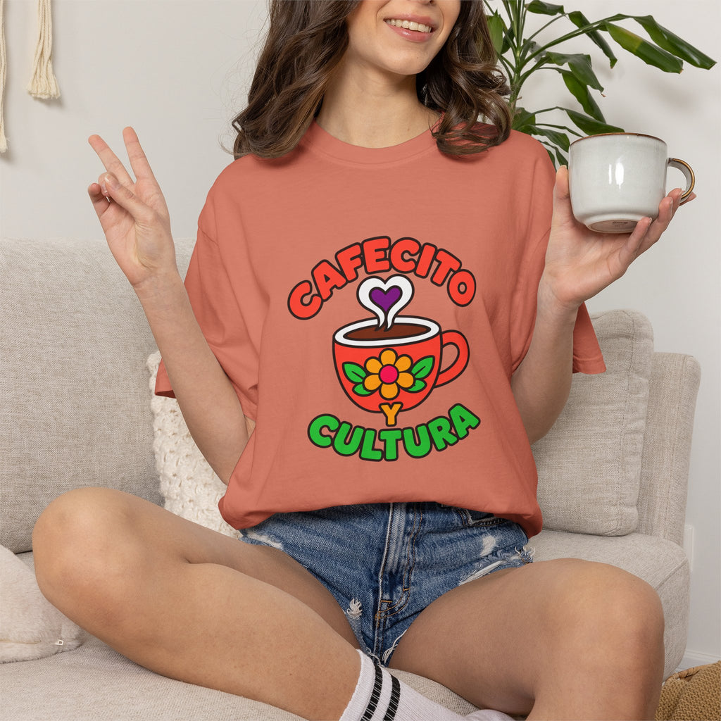 Cafecito Y Cultura Heavyweight Tee ☕🌼