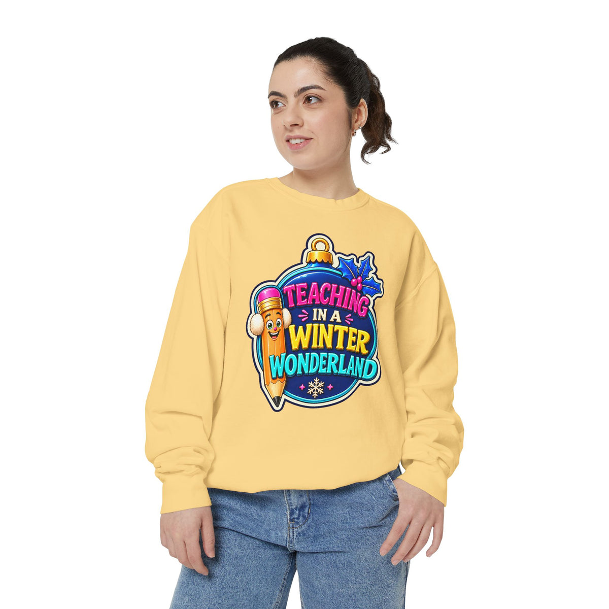 Teaching in a Winter Wonderland Christmas Sweatshirt