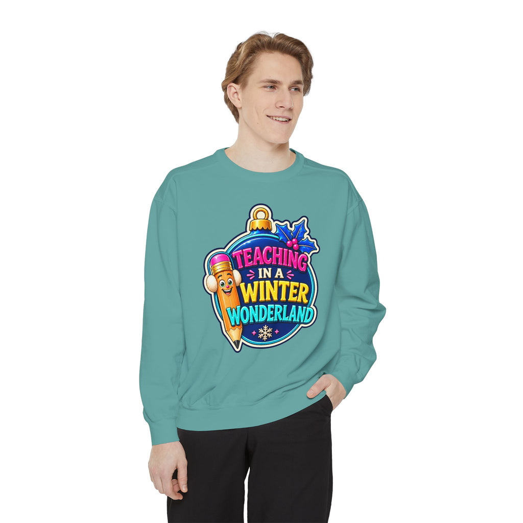 Teaching in a Winter Wonderland Christmas Sweatshirt