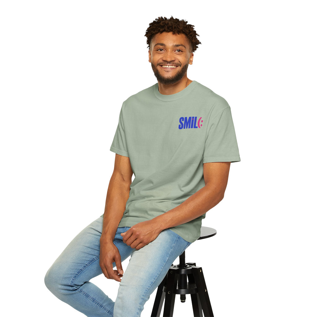 SMIL(: It’s Free Garment-Dyed Graphic Tee