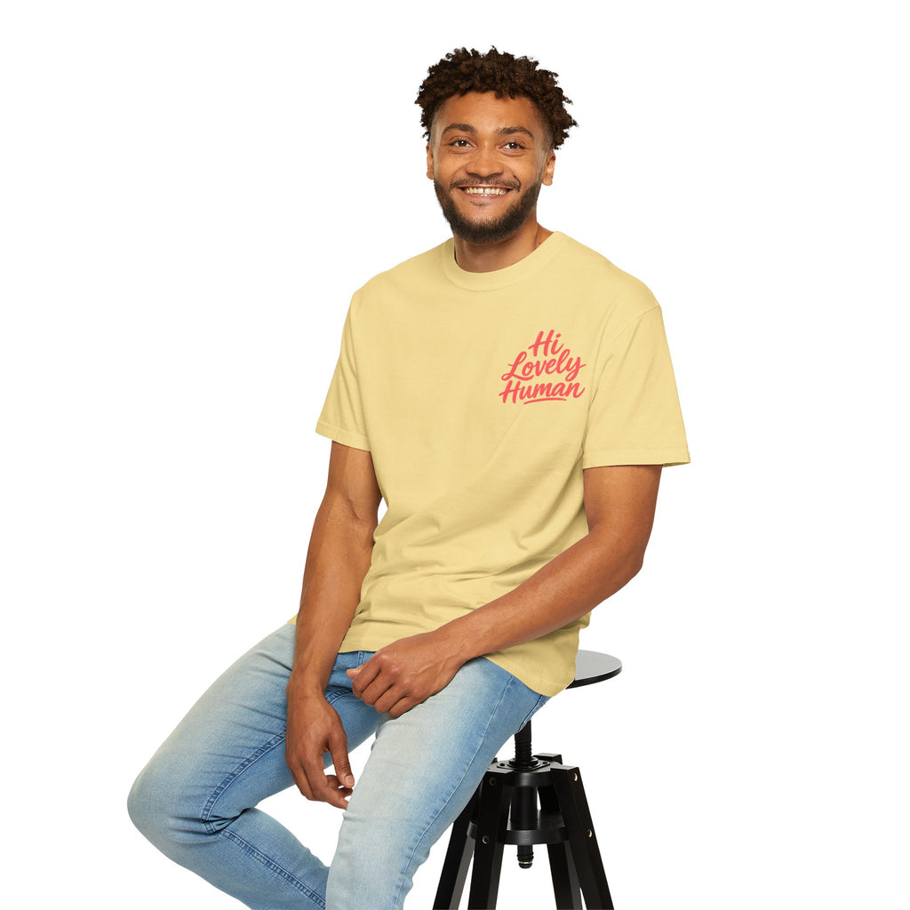 Hi Lovely Human Navy Garment-Dyed Comfort Colors® T-Shirt