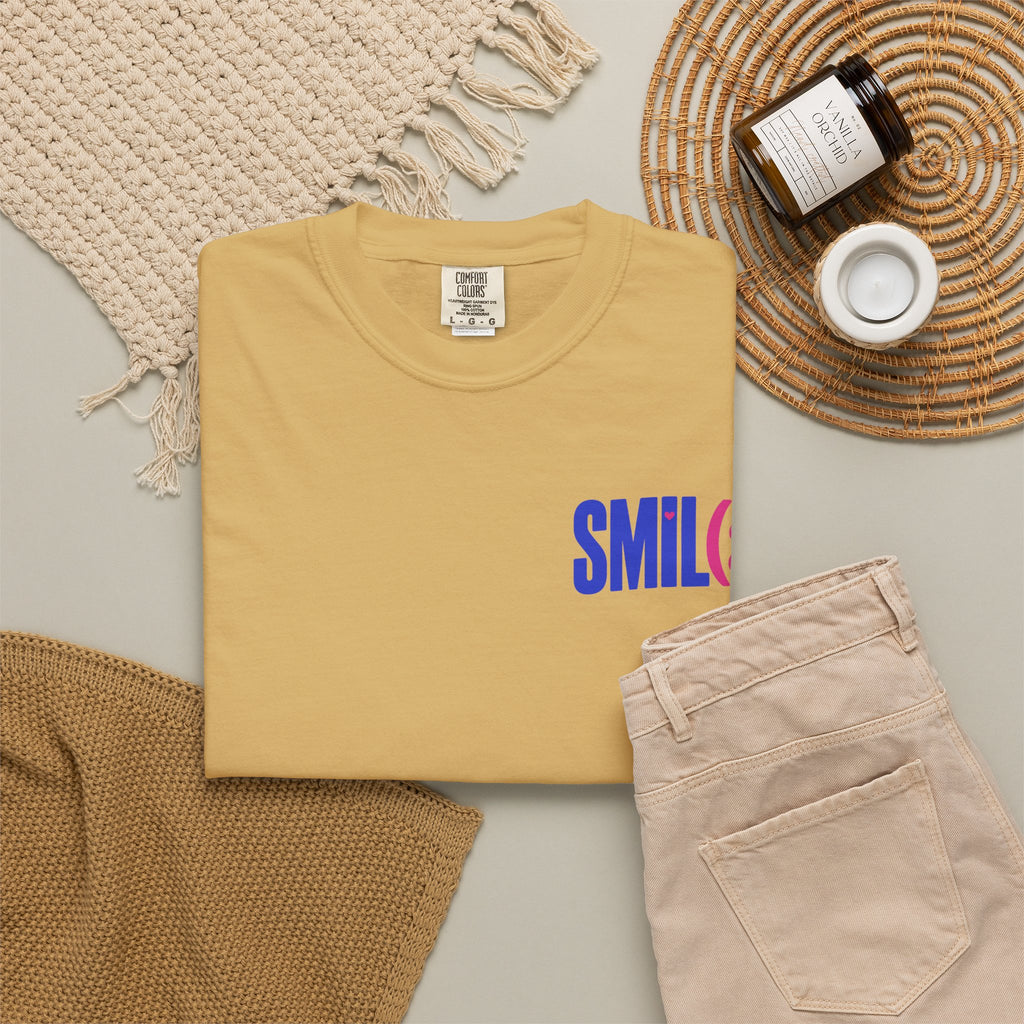 SMIL(: It’s Free Garment-Dyed Graphic Tee