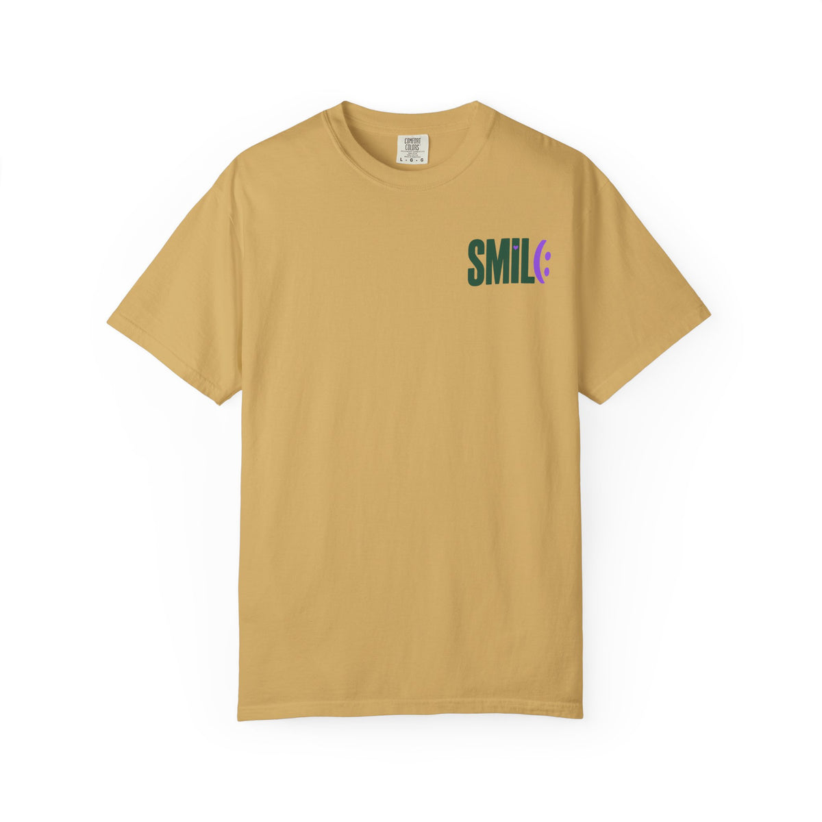 SMILE IT’S FREE! Front-and-Back Garment-Dyed Tee