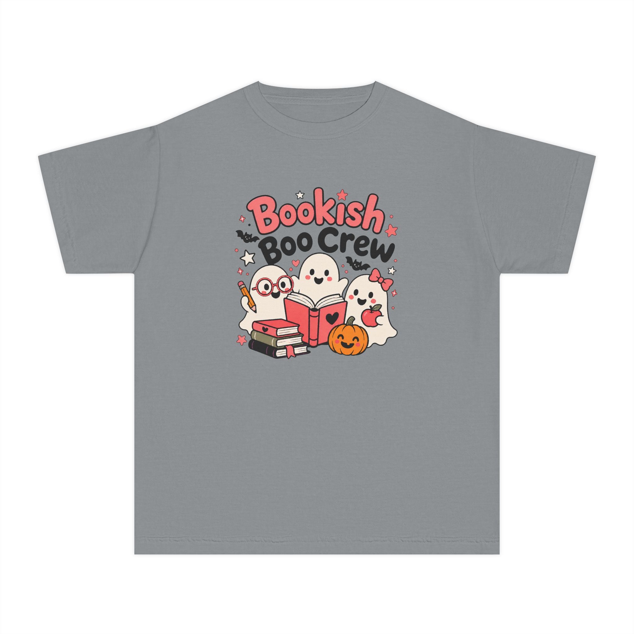 Bookish Boo Crew Youth Halloween Tee 📚👻