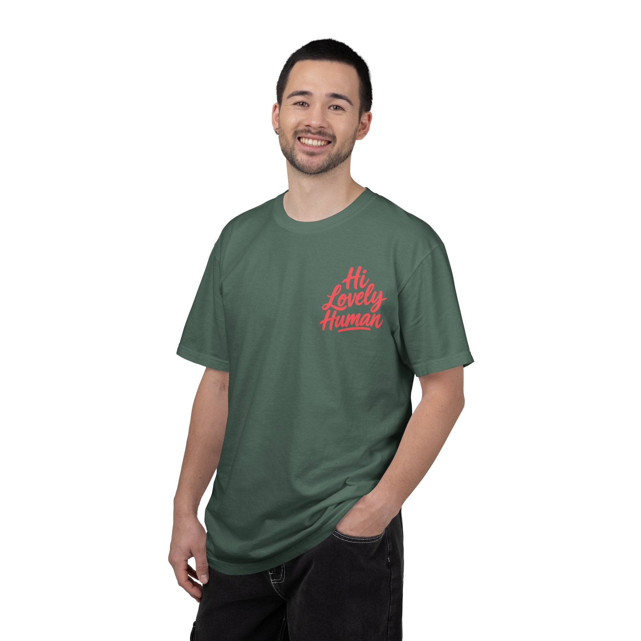 Hi Lovely Human Navy Garment-Dyed Comfort Colors® T-Shirt