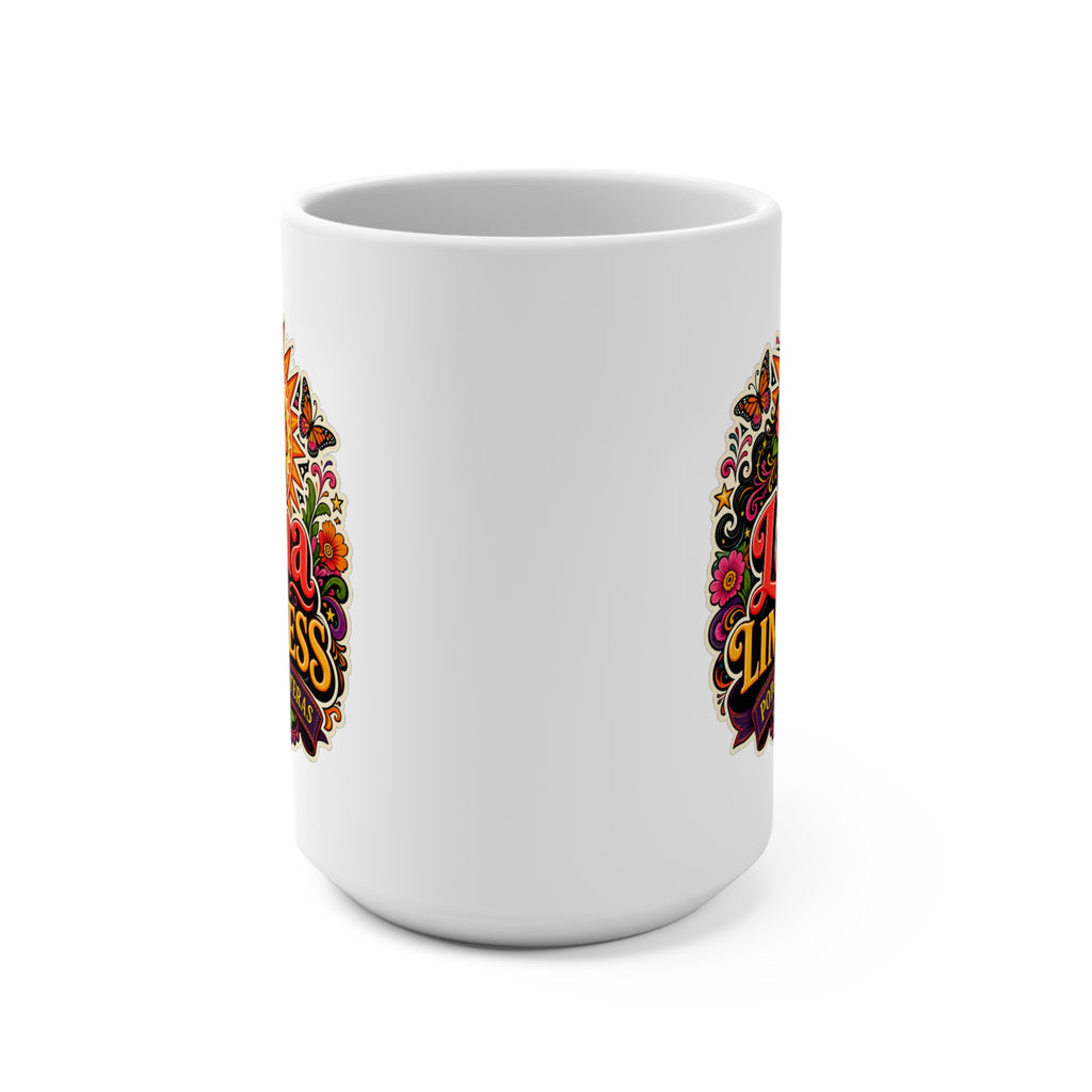 Latina and Limitless Mug - Poder Sin Fronteras Coffee Cup - Empowering Latina Gift for Strong Women, Dreamers and Entrepreneurs