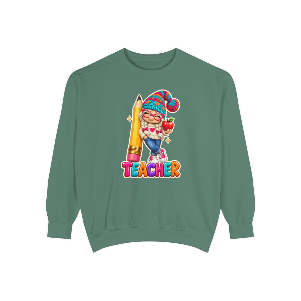 Gnome Teacher Classroom Christmas Holiday Sweatshirt