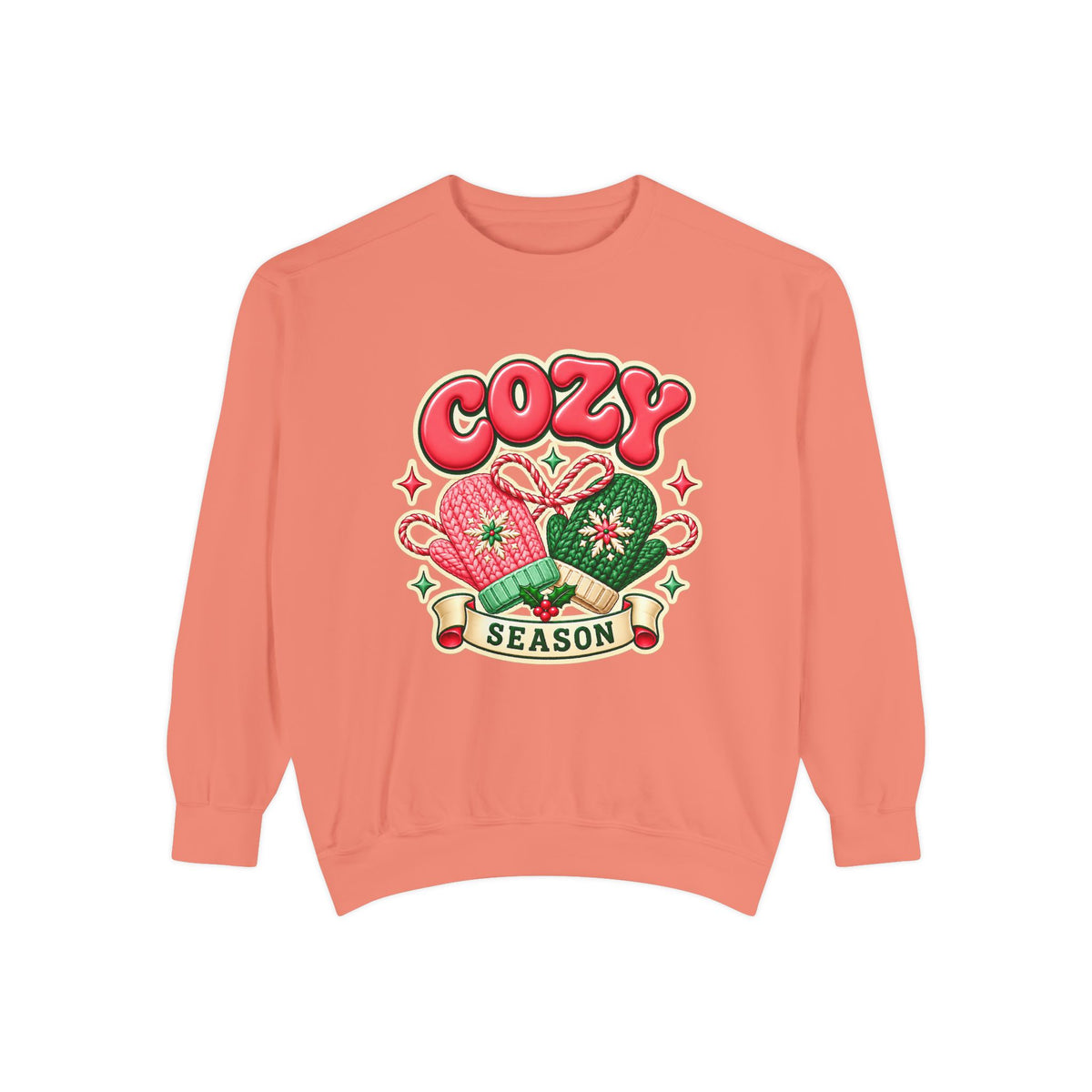 Cozy Season Christmas Sweatshirt 🧤🎄☕️