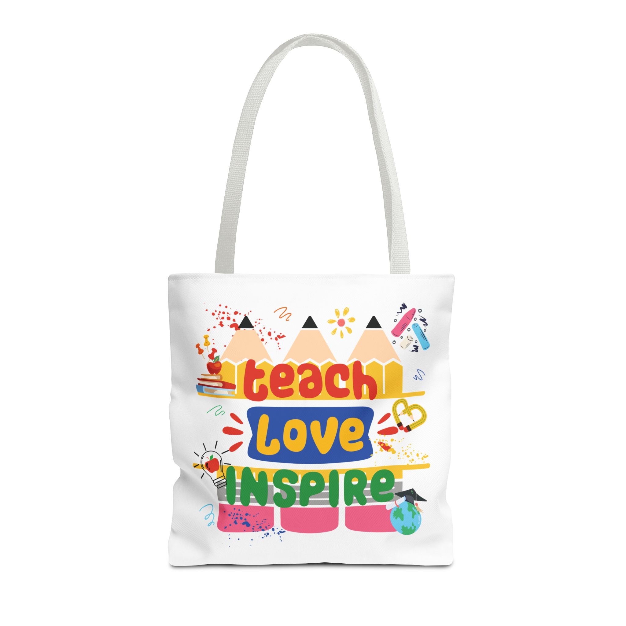 Teach Love Inspire - Double-Sided Teacher Tote Bag