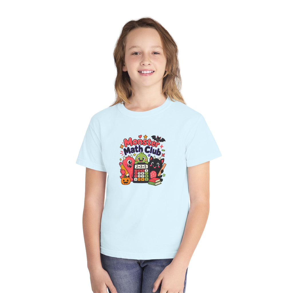🎃 Monster Math Club Halloween Youth Retro Tee 🧮👻
