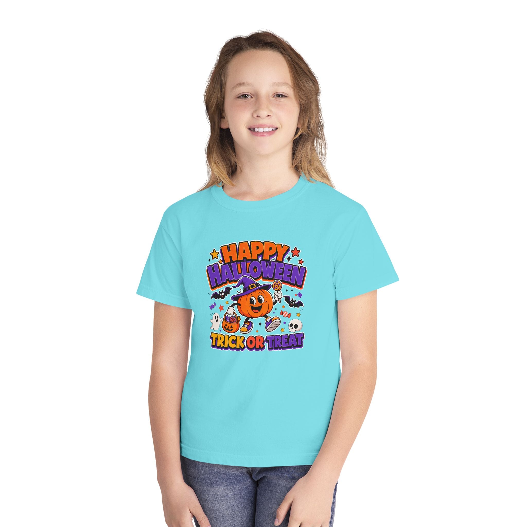 Happy Halloween Youth Trick-or-Treat Retro Tee 🎃✨