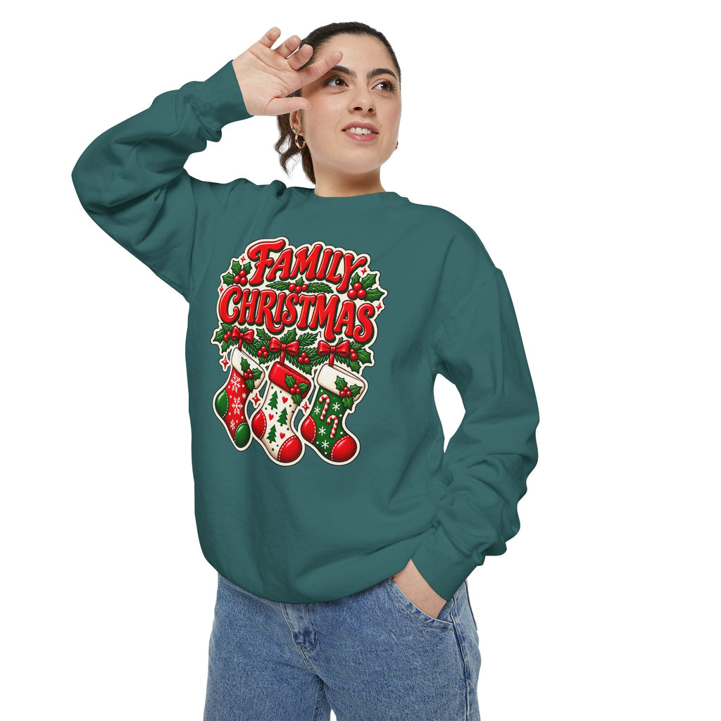 Family Christmas Stocking Holiday Sweatshirt