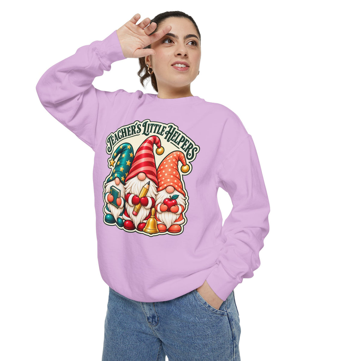 Teachers Little Helpers Gnome Christmas Sweatshirt