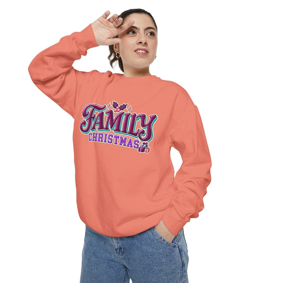 Family Christmas Retro Holiday Sweatshirt