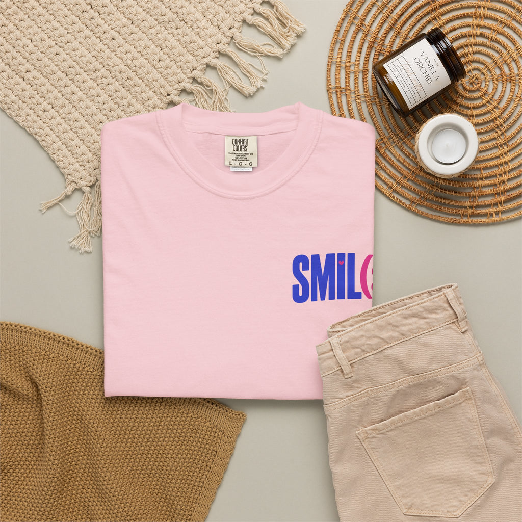 SMIL(: It’s Free Garment-Dyed Graphic Tee