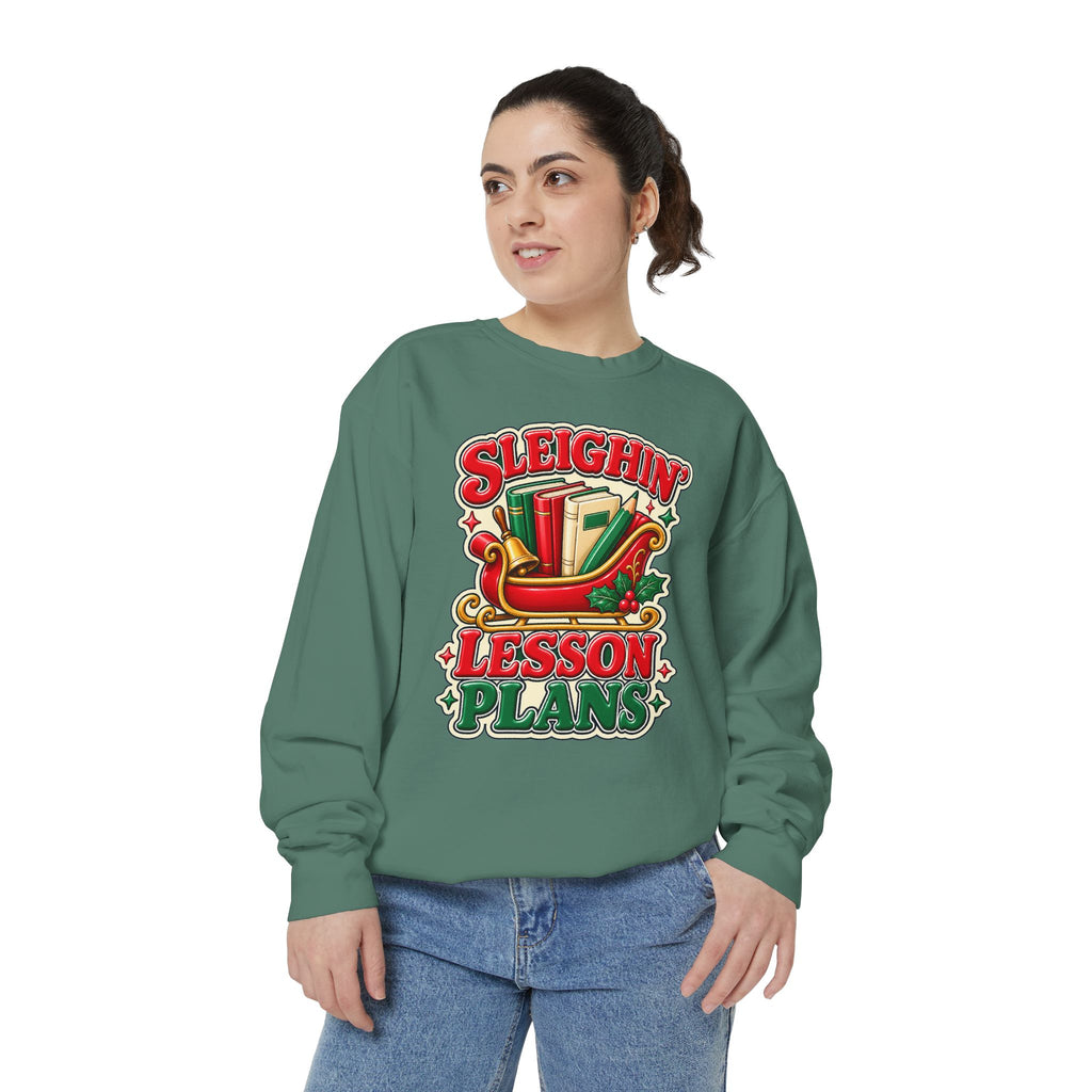 Sleighin’ Lesson Plans Christmas Teacher Sweatshirt