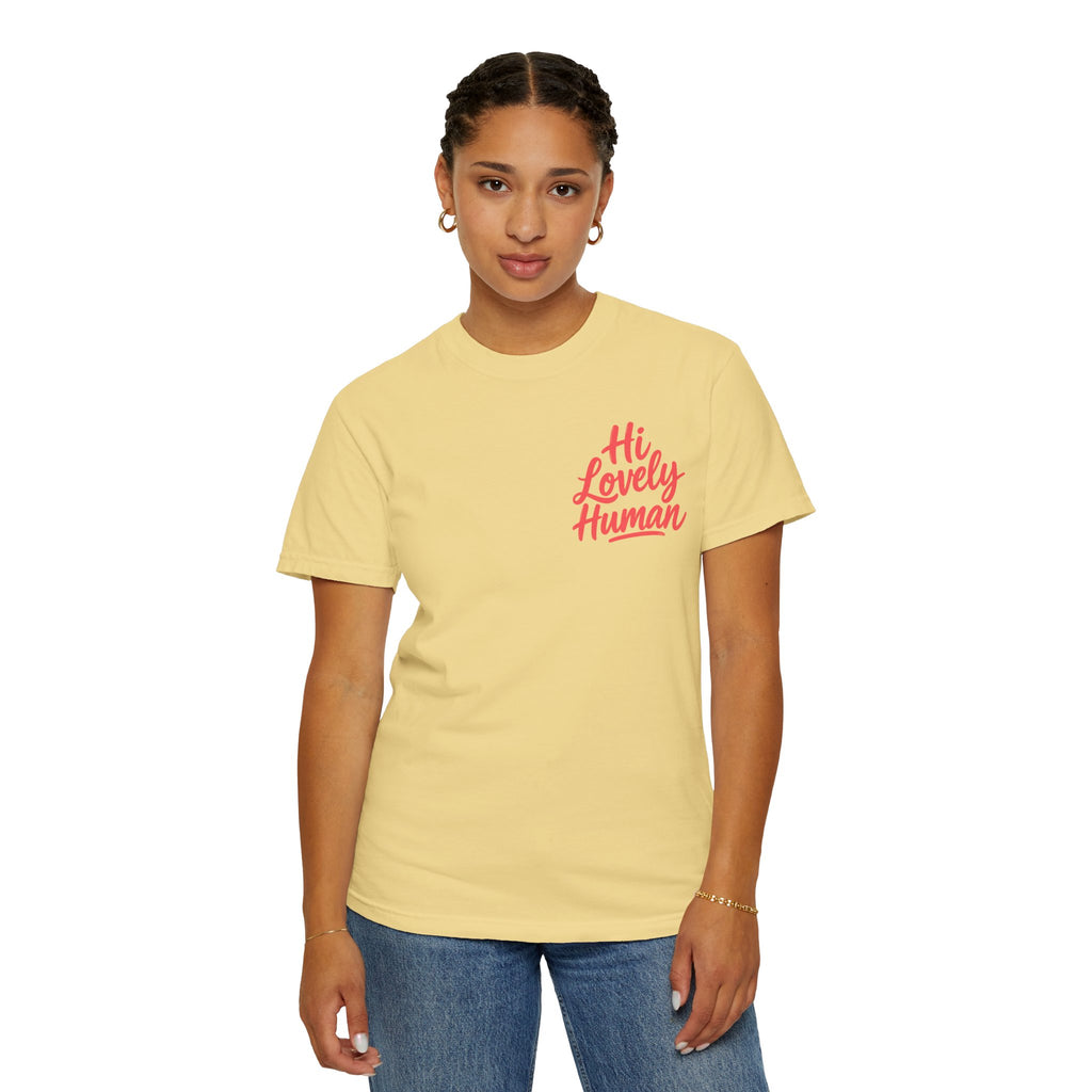 Hi Lovely Human Navy Garment-Dyed Comfort Colors® T-Shirt