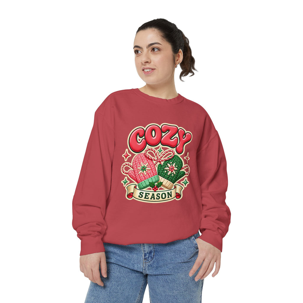 Cozy Season Christmas Sweatshirt 🧤🎄☕️