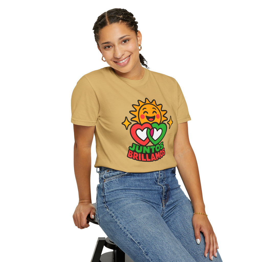 Juntos Brillamos Latino Heritage Heavyweight Tee ☀️❤️