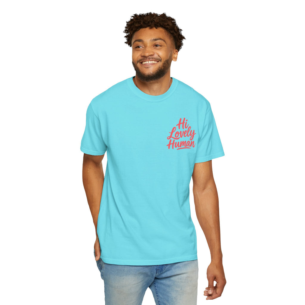 Hi Lovely Human Navy Garment-Dyed Comfort Colors® T-Shirt