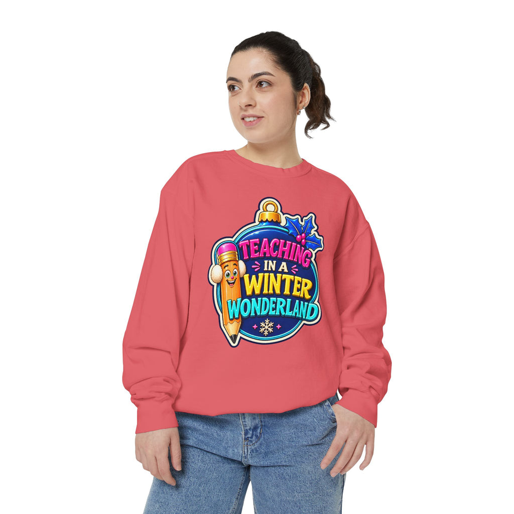 Teaching in a Winter Wonderland Christmas Sweatshirt