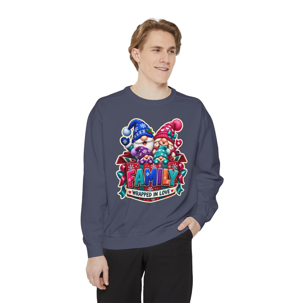 Family Wrapped in Gnome Love Christmas Sweatshirt