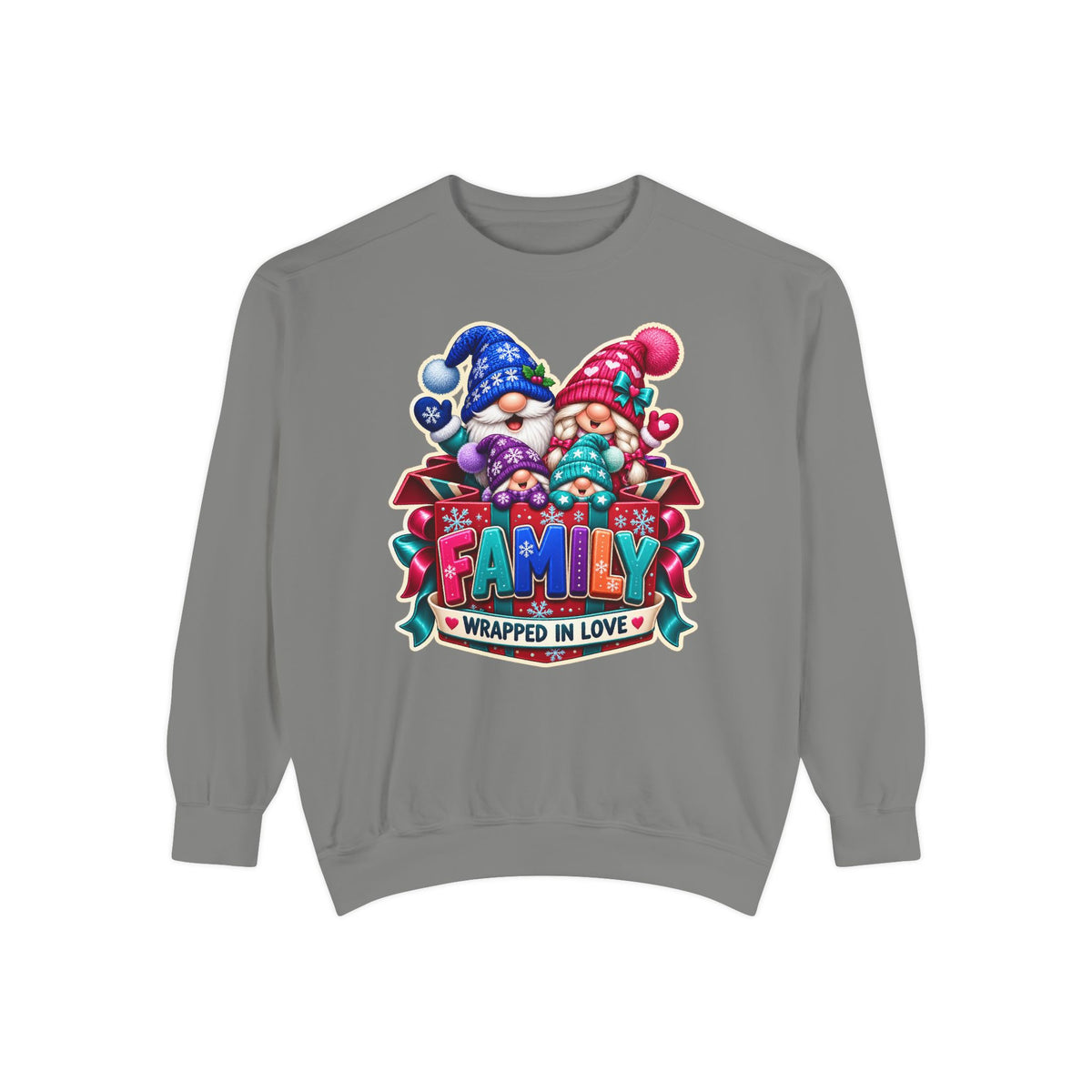 Family Wrapped in Gnome Love Christmas Sweatshirt
