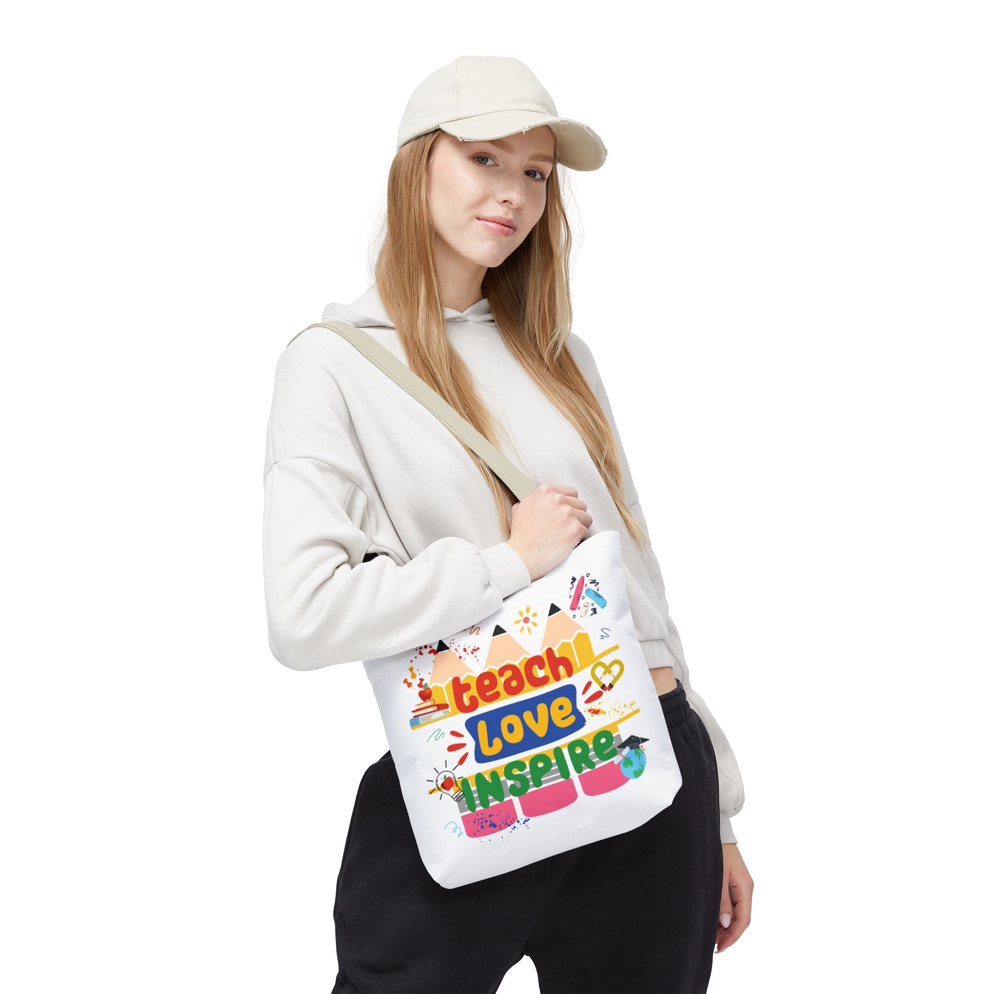 Teach Love Inspire - Double-Sided Teacher Tote Bag
