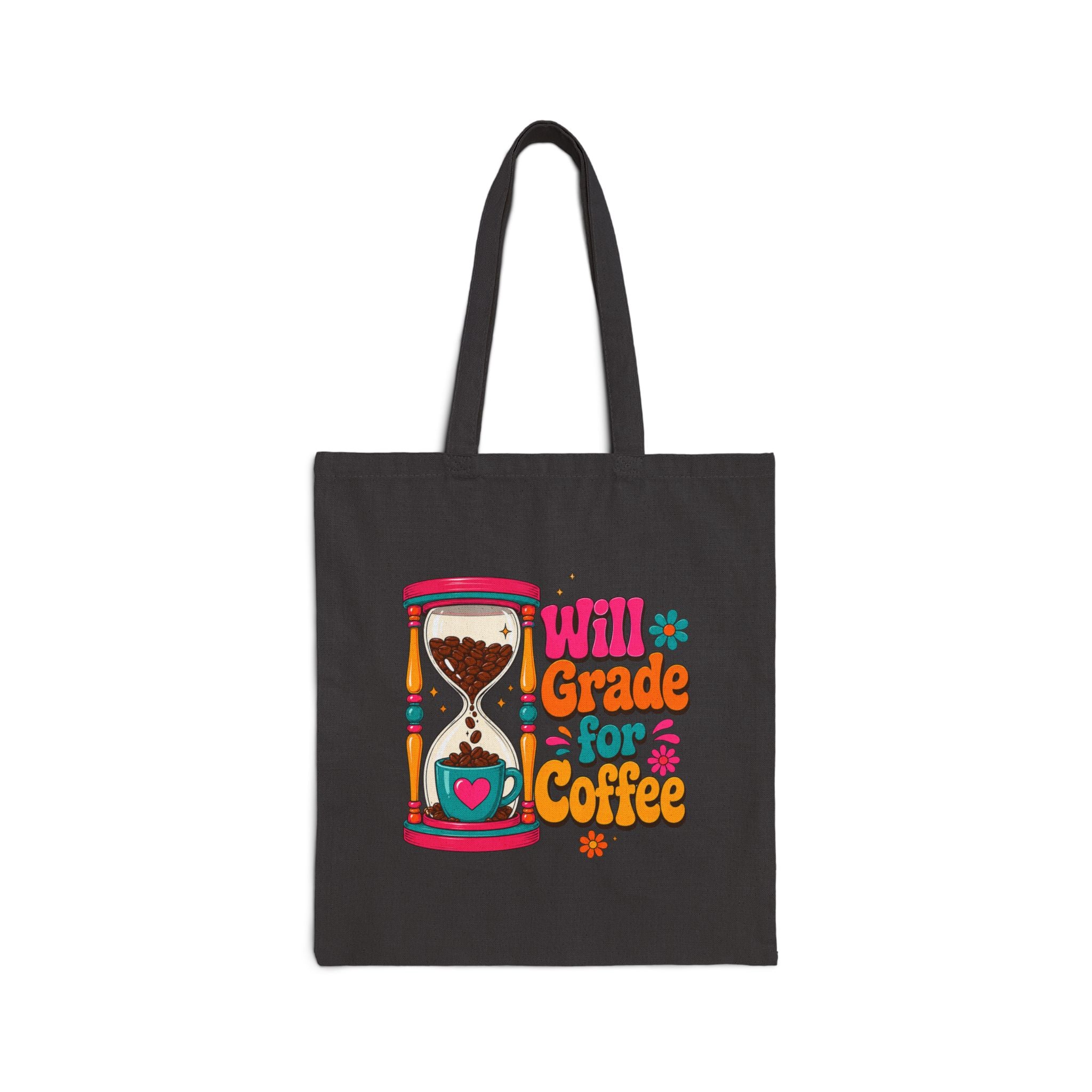 Will Grade for Coffee Retro - Canvas Tote Bag