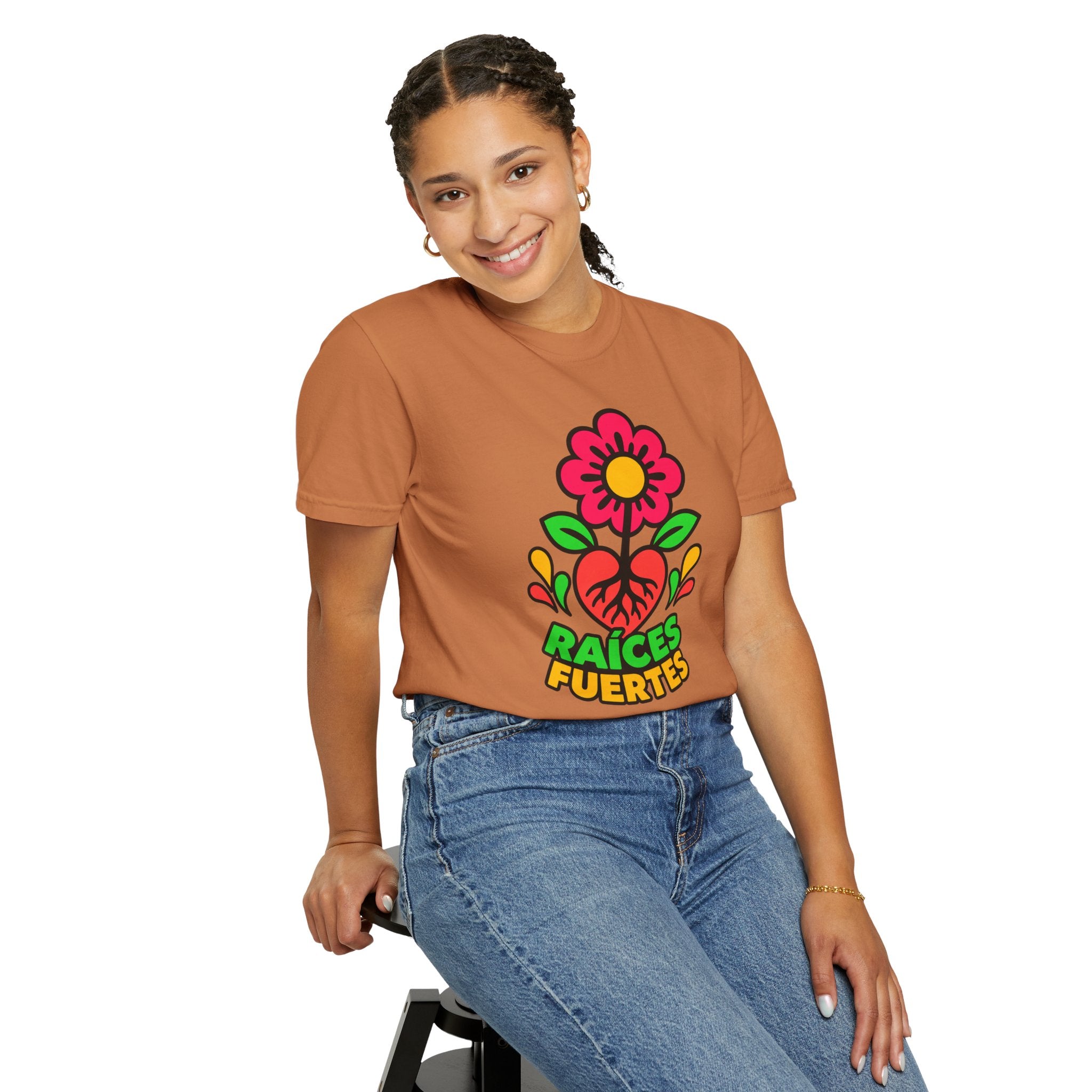 Raíces Fuertes Latino Heritage Heavyweight Tee 🌺❤️