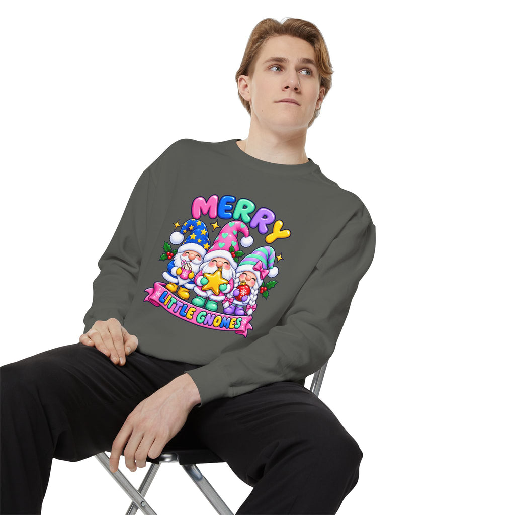 Merry Little Gnomes Sweatshirt Cute Christmas Holiday Crewneck