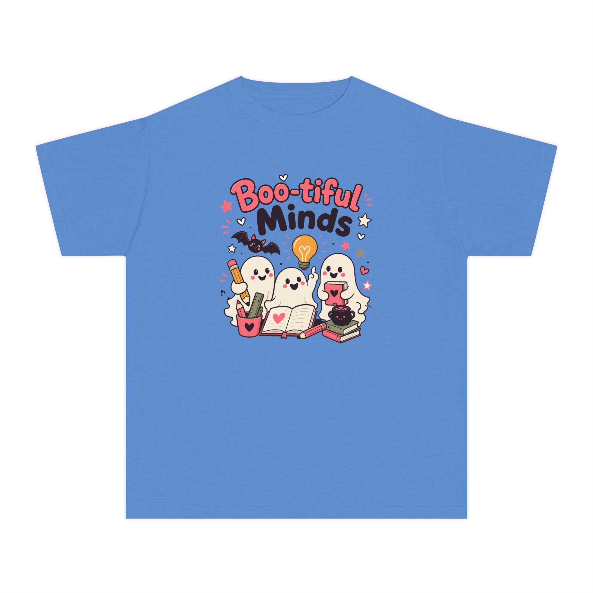 Boo-tiful Minds Youth Halloween Learning Tee 👻💡