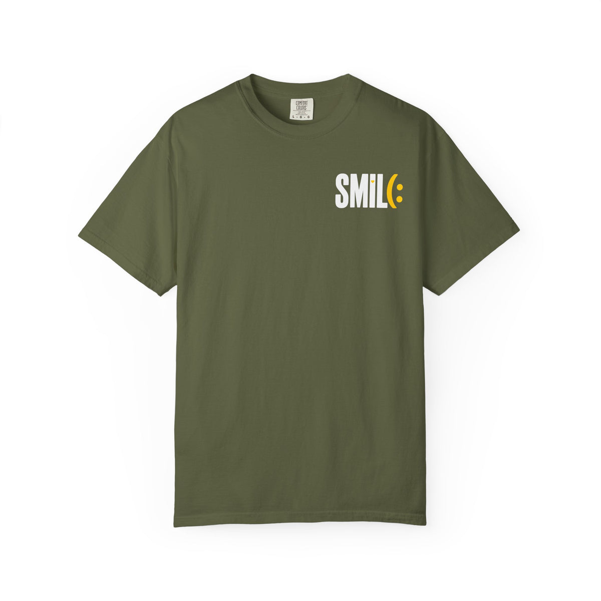 SMILE IT’S FREE! Front-and-Back Garment-Dyed Tee