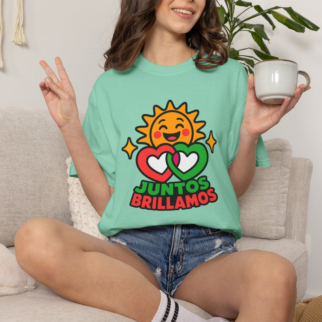 Juntos Brillamos Latino Heritage Heavyweight Tee ☀️❤️