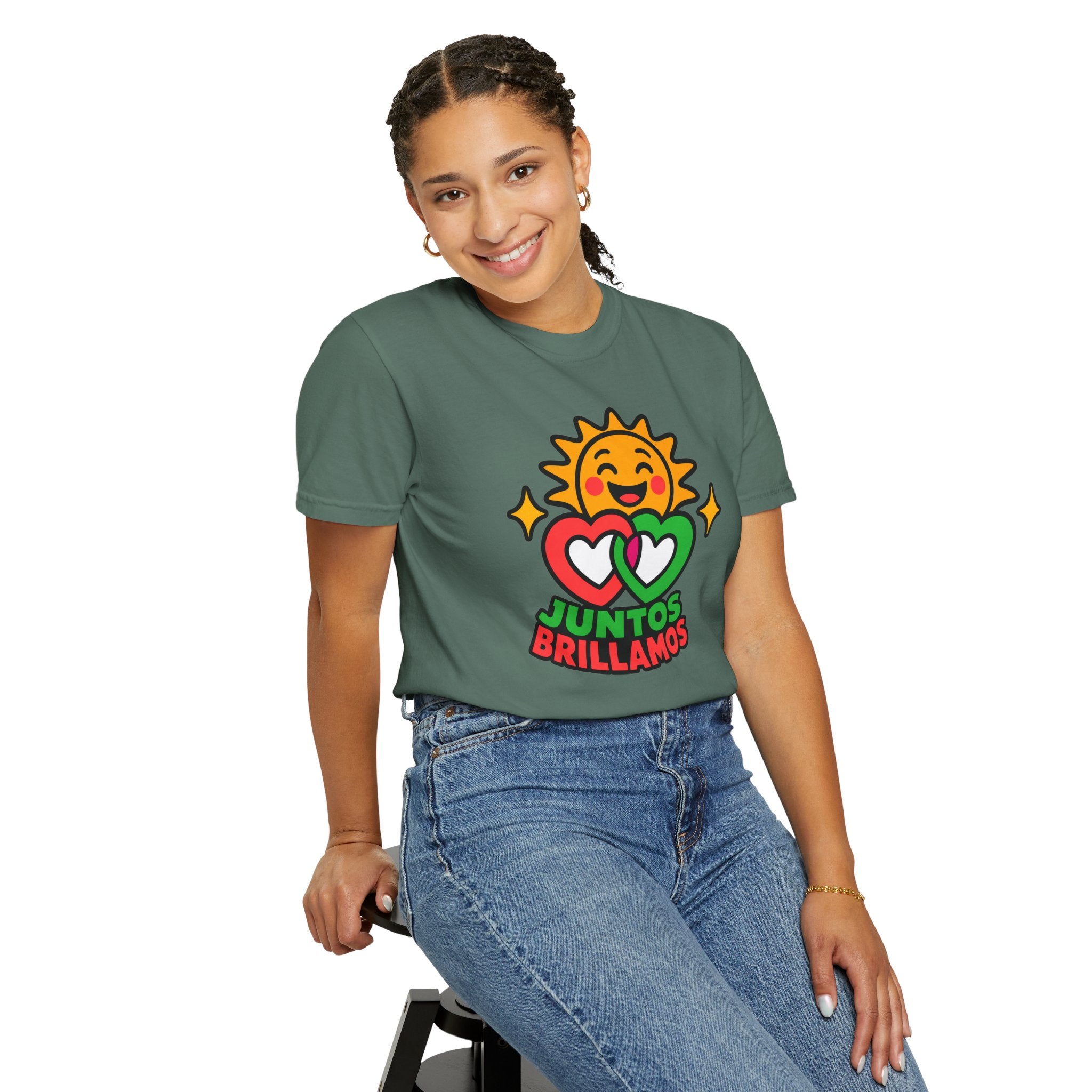 Juntos Brillamos Latino Heritage Heavyweight Tee ☀️❤️