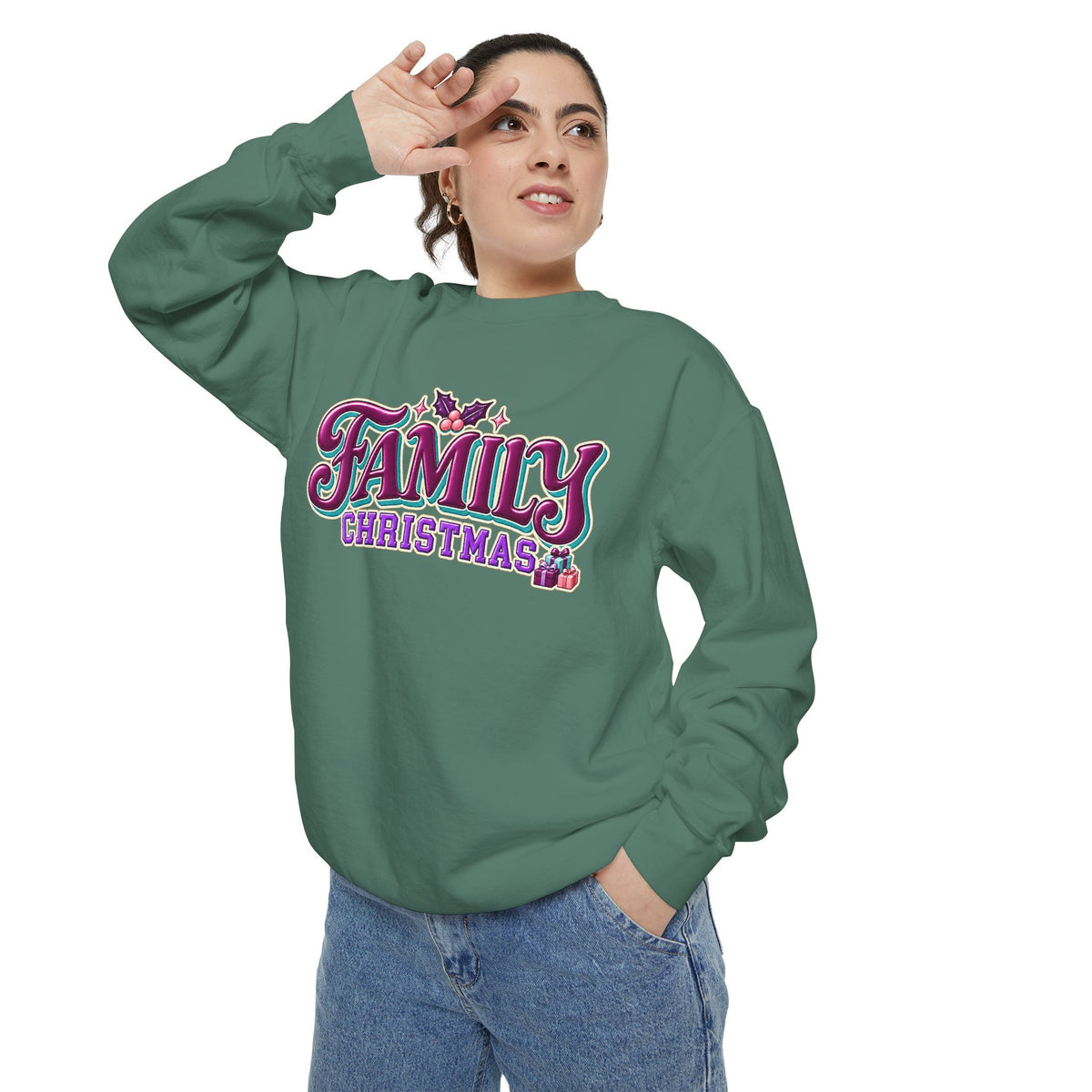 Family Christmas Retro Holiday Sweatshirt