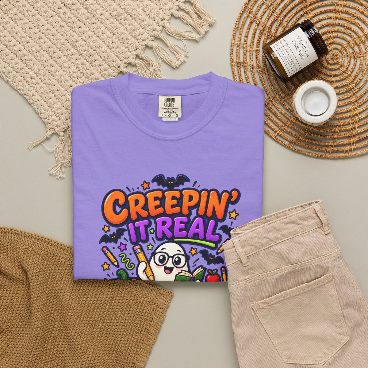 Creepin' It Real in the Classroom Halloween T-Shirt
