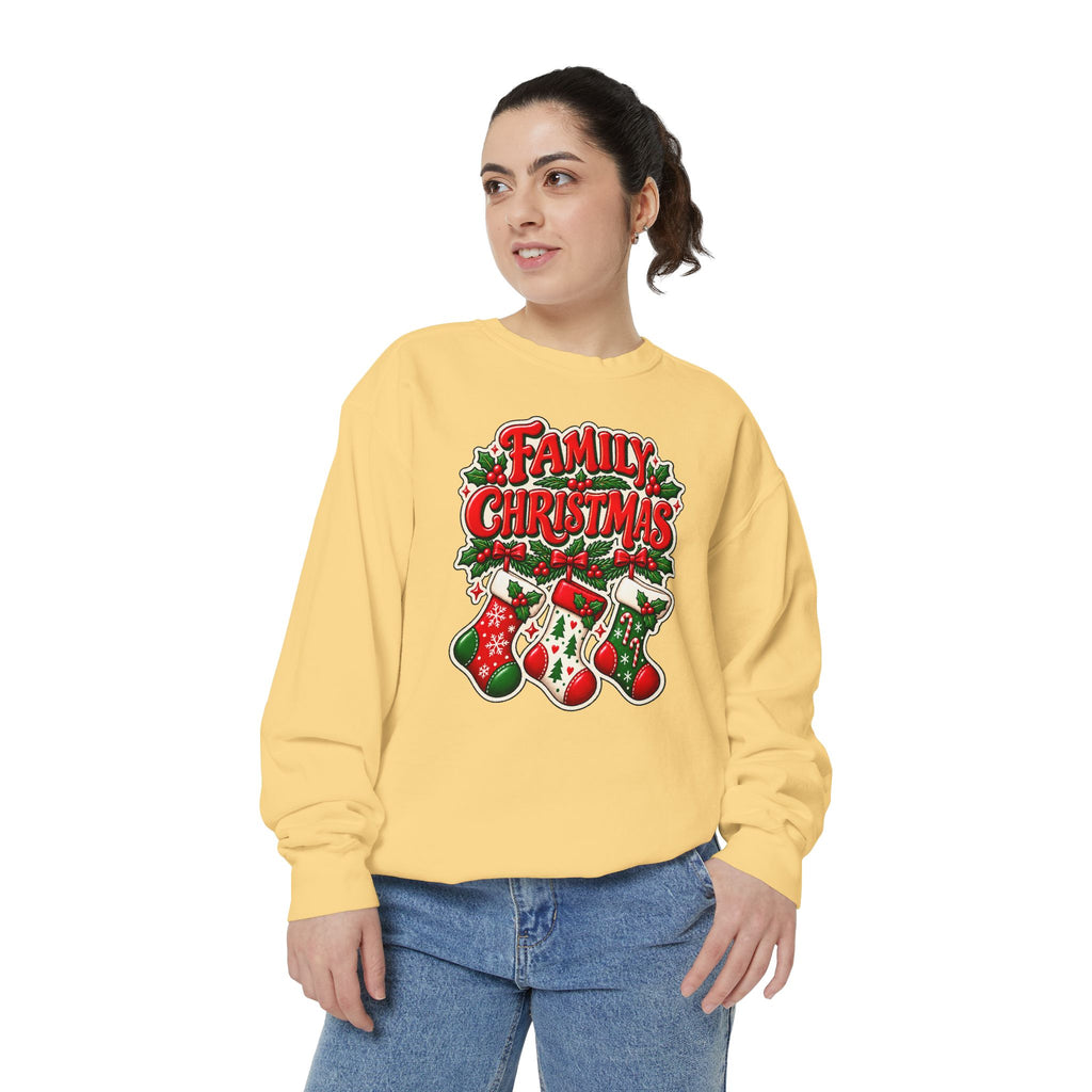Family Christmas Stocking Holiday Sweatshirt