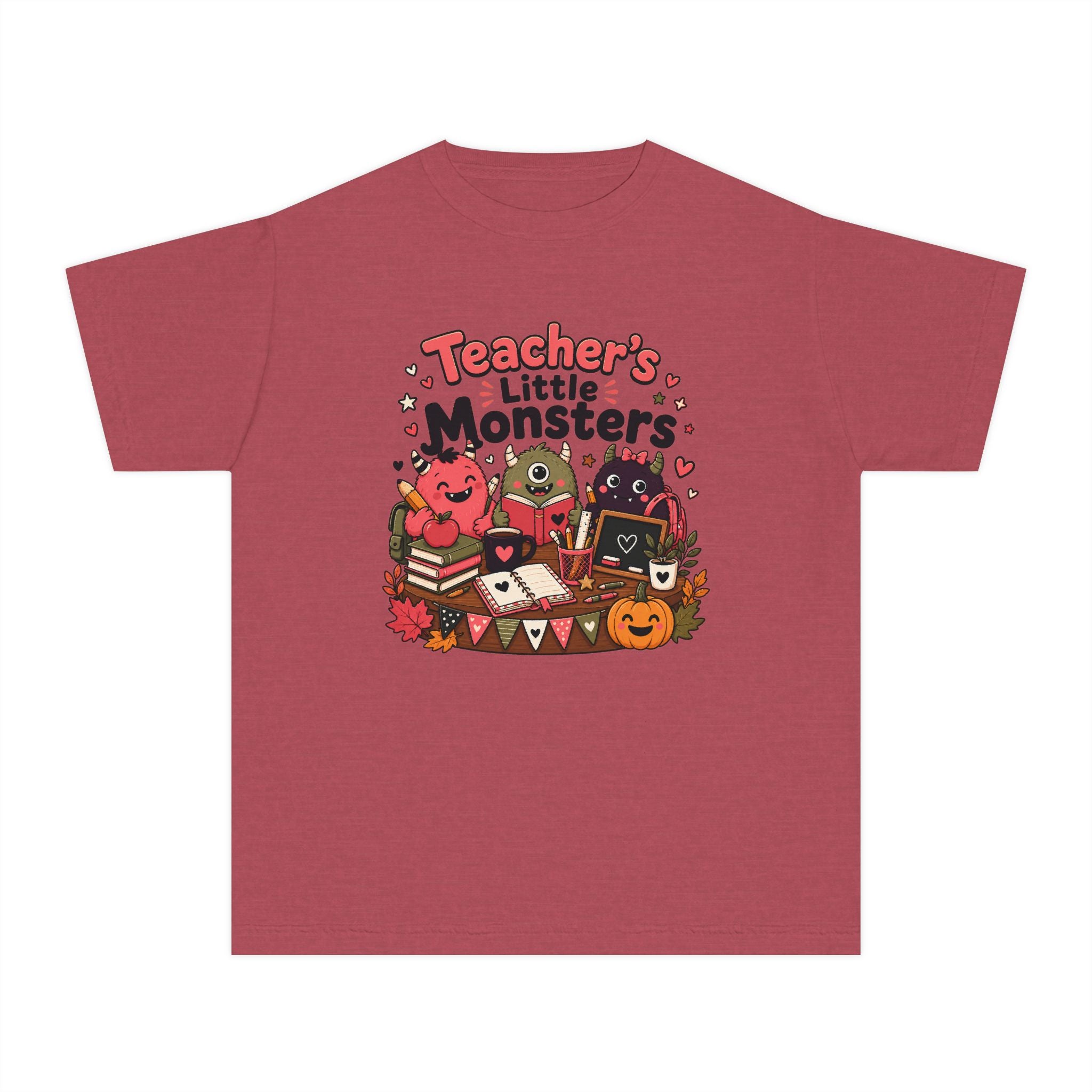 Teacher’s Little Monsters Youth Retro Tee 🍎📚