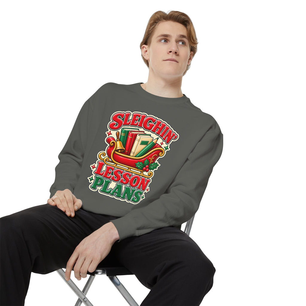 Sleighin’ Lesson Plans Christmas Teacher Sweatshirt
