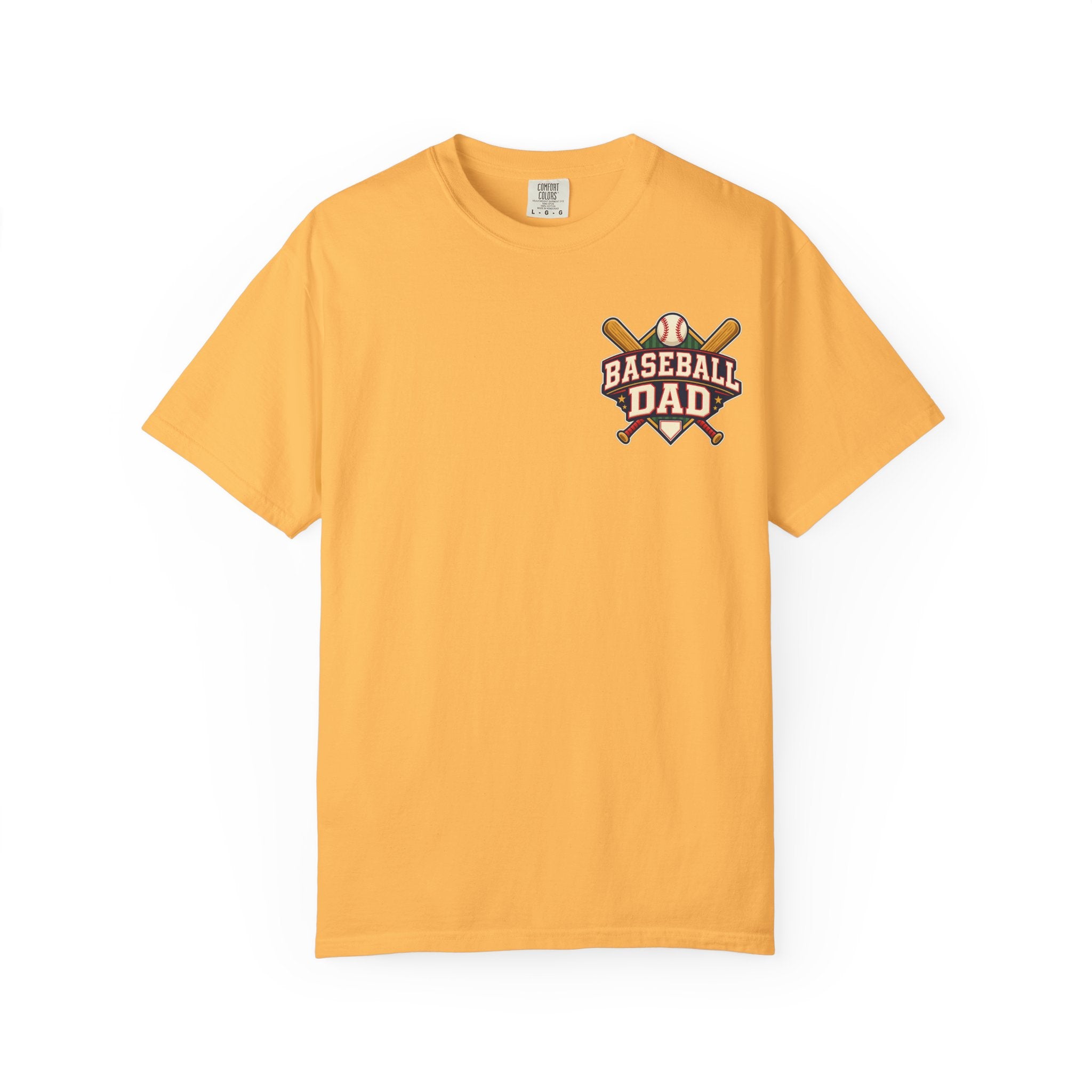 Vintage Baseball Dad Comfort Colors® Front and Back Tee ⚾