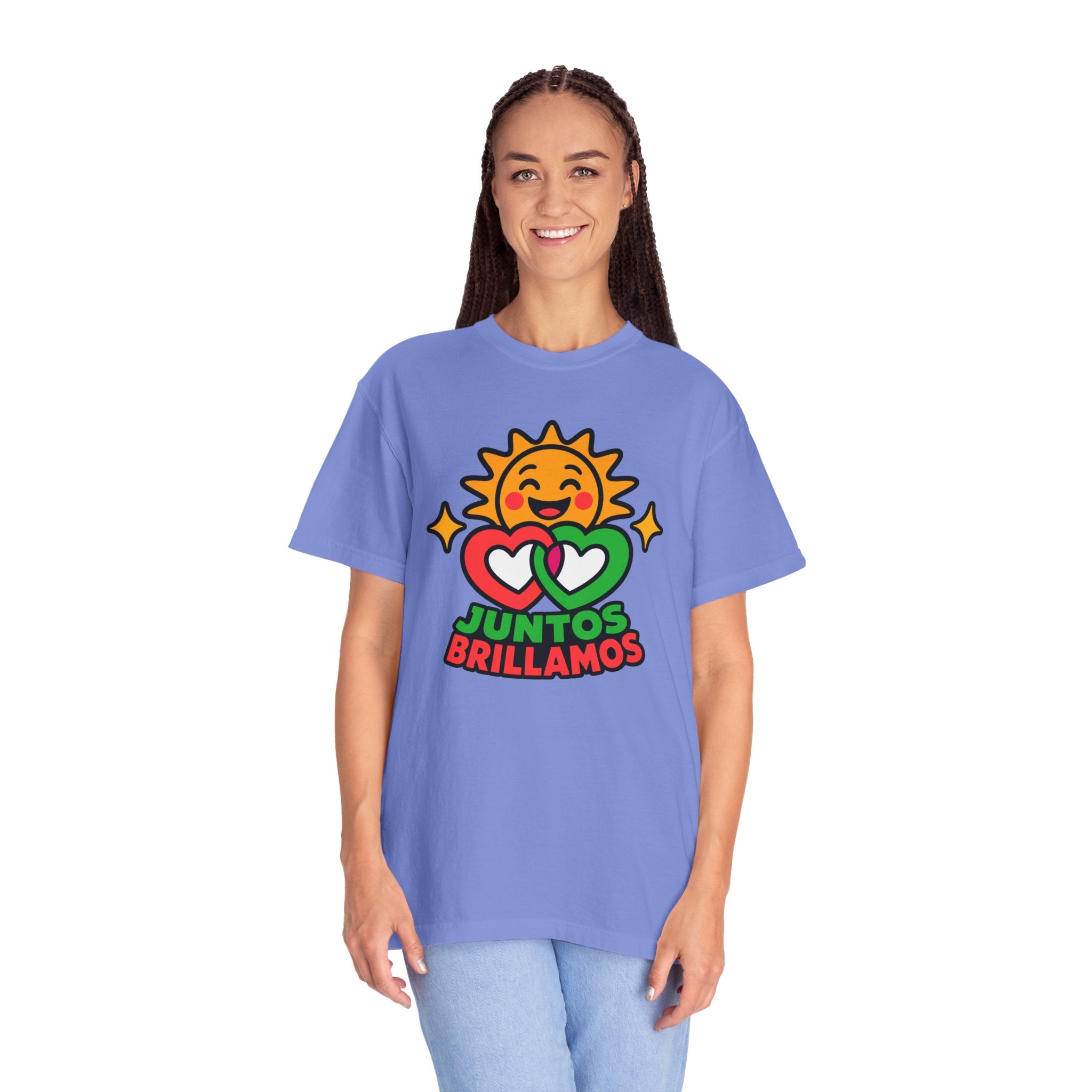 Juntos Brillamos Latino Heritage Heavyweight Tee ☀️❤️