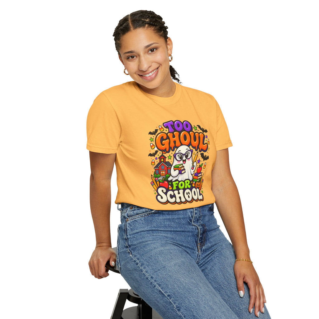 Too Ghoul for School T-Shirt — Cute Halloween Ghost Back-to-School Tee