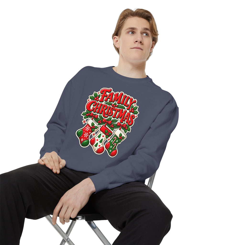 Family Christmas Stocking Holiday Sweatshirt