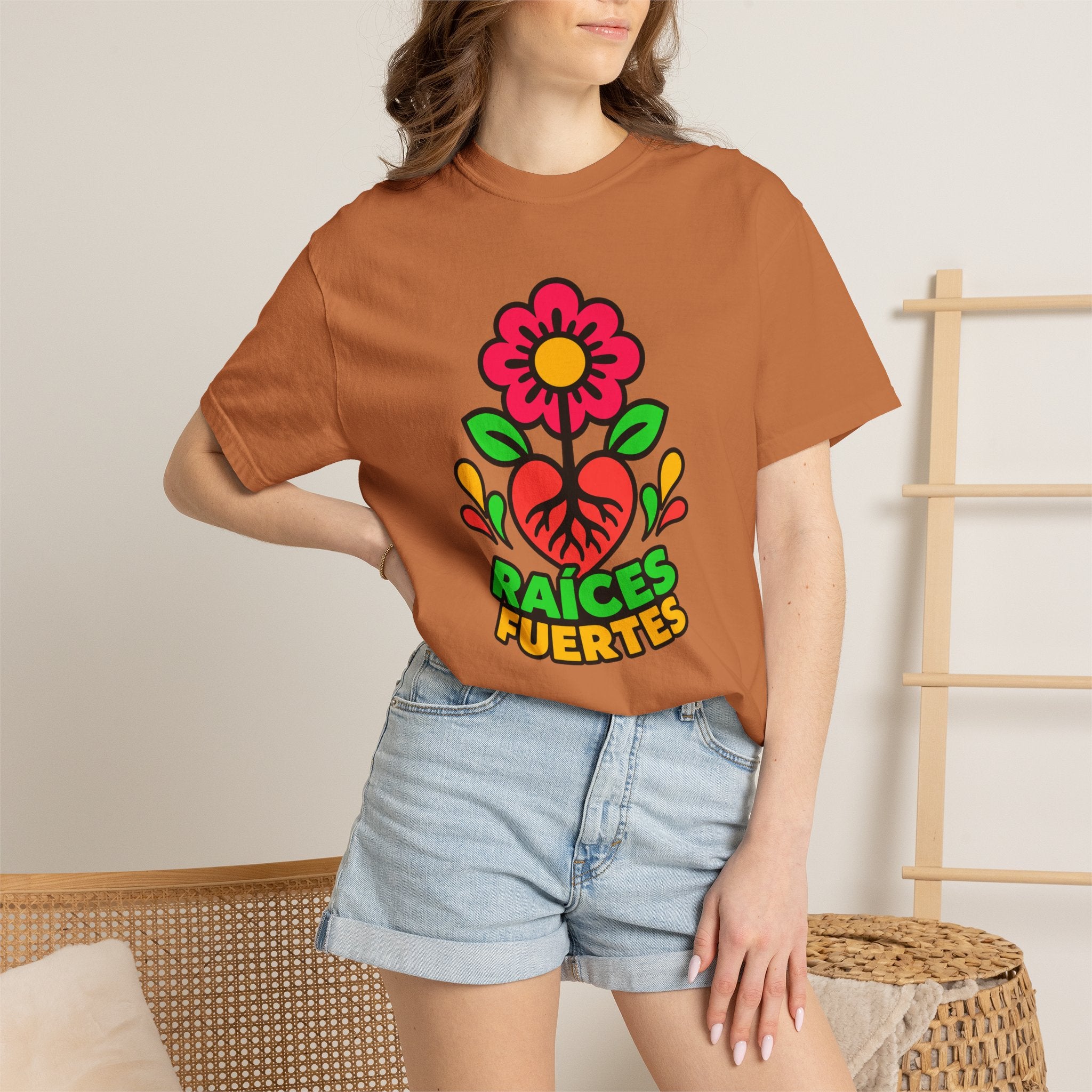 Raíces Fuertes Latino Heritage Heavyweight Tee 🌺❤️